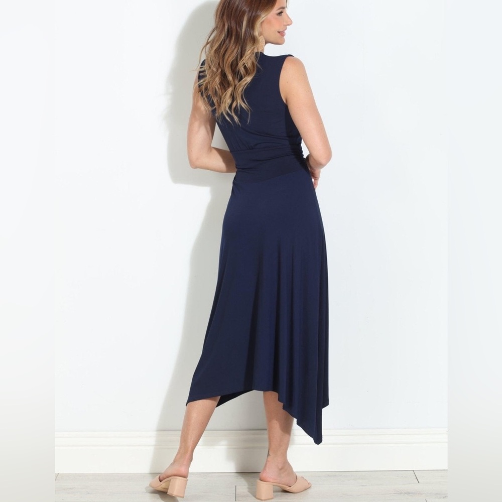 Veronica M Deep Blue Maxi Dress - Picture 2 of 8